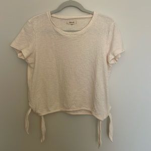 Madewell textured ivory shirt